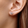 Silver studs &amp;quot;Butterflies&amp;quot; - 2