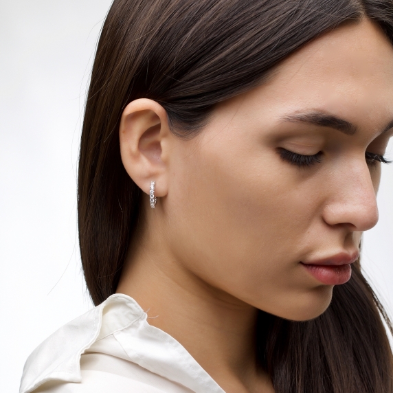 Серебряные серьги &amp;quot;Аура&amp;quot; - 4