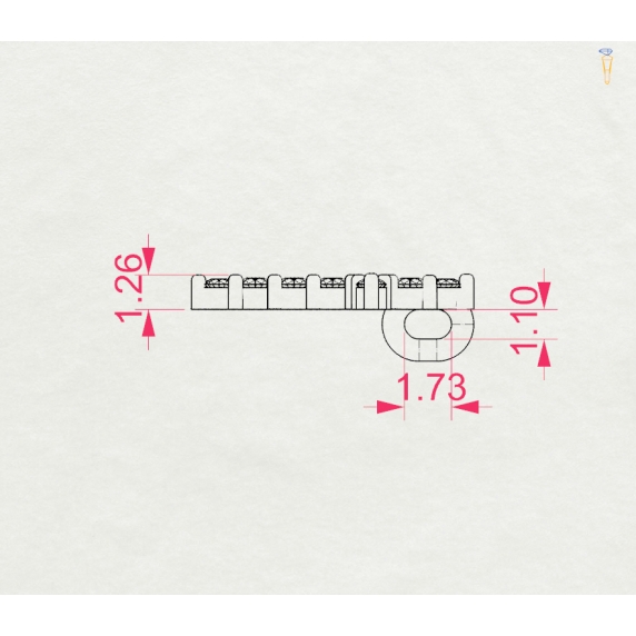 Zlatý náhrdelník «Elegie» - 5