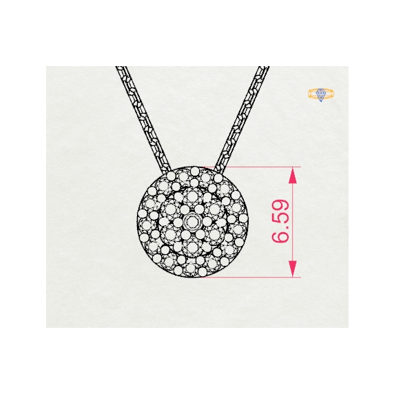 Zlatý náhrdelník «Symbol» - 4