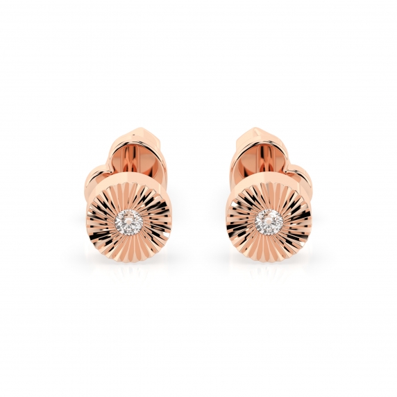 Zlaté náušnice «Fleur» - 1