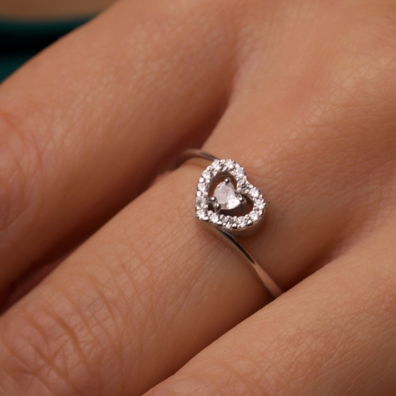 Silver ring &amp;quot;Heart&amp;quot; - 2