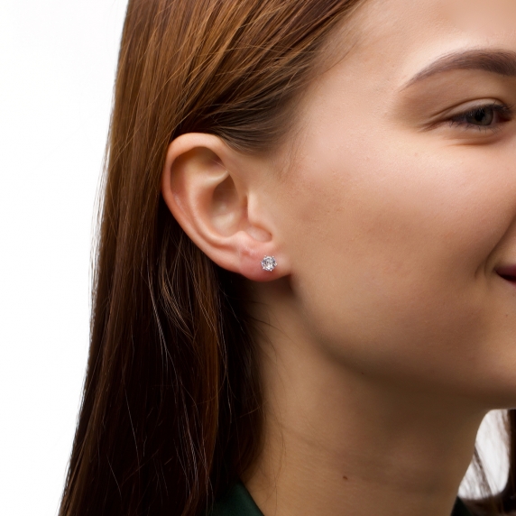 Silver earrings &amp;quot;Shine&amp;quot; - 3