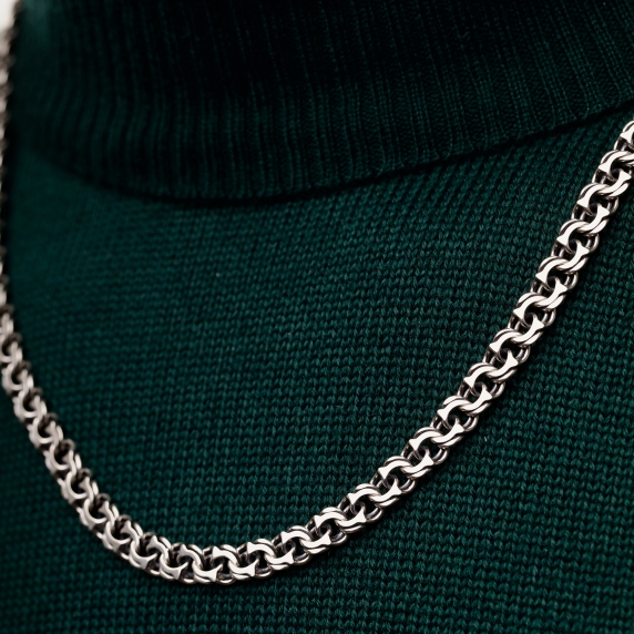 Серебряная цепочка &amp;quot;Бисмарк&amp;quot; - 2