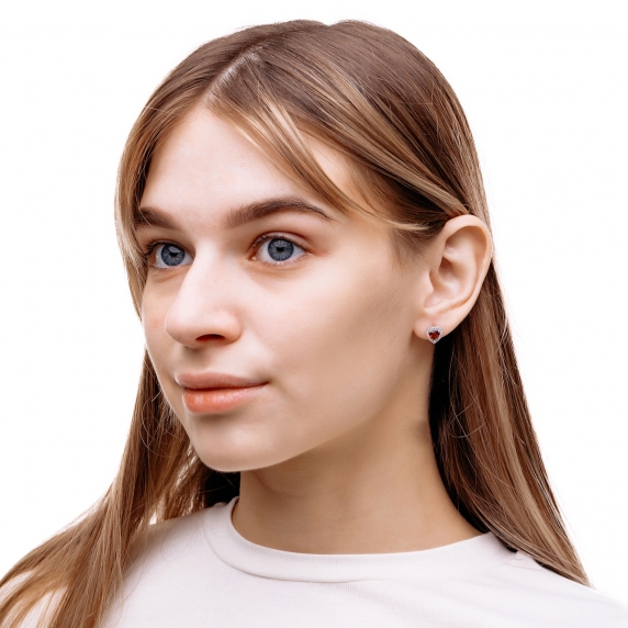 Срібні сережки &amp;quot;Серце&amp;quot; - 4