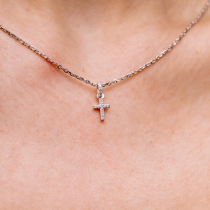 Срібна підвіска "Хрест"