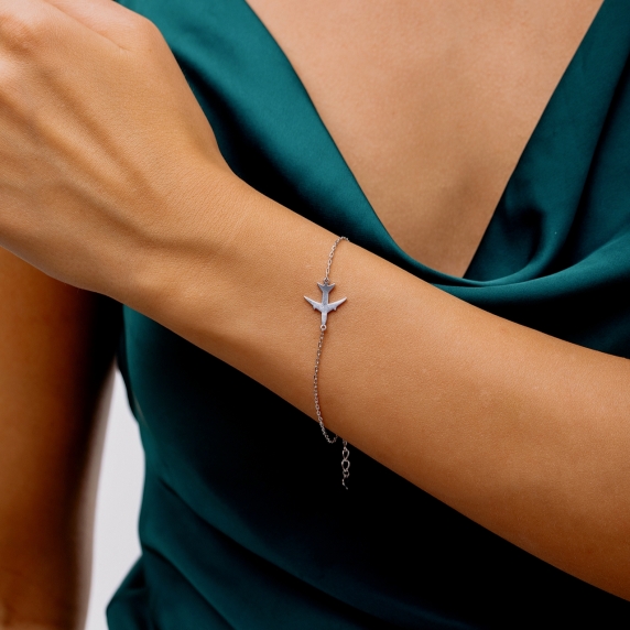 Silver bracelet &amp;quot;Airplane&amp;quot; - 3