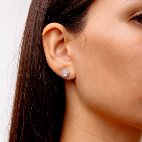 Silver earrings &amp;quot;Heart&amp;quot; - 1