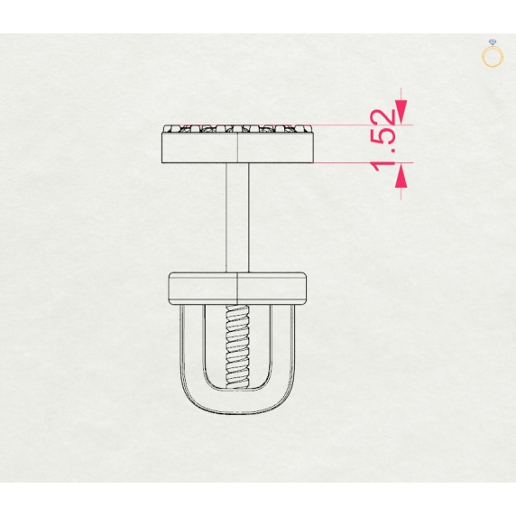 Zlaté náušnice «Srdce» - 4