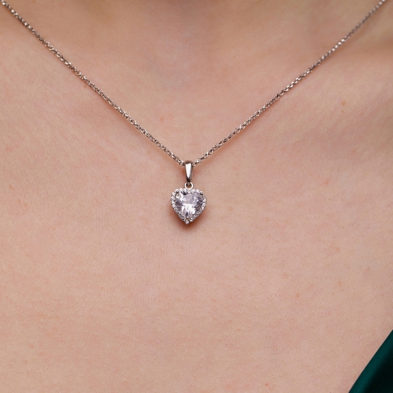 Серебряный подвес &amp;quot;Сердце&amp;quot; - 1