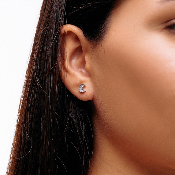 Silver earrings &amp;quot;Moon&amp;quot; - 2