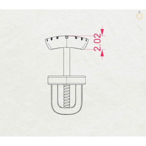 Золоті сережки «Серце» - 4