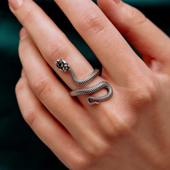Срібна каблучка &amp;quot;Змія&amp;quot; - 1