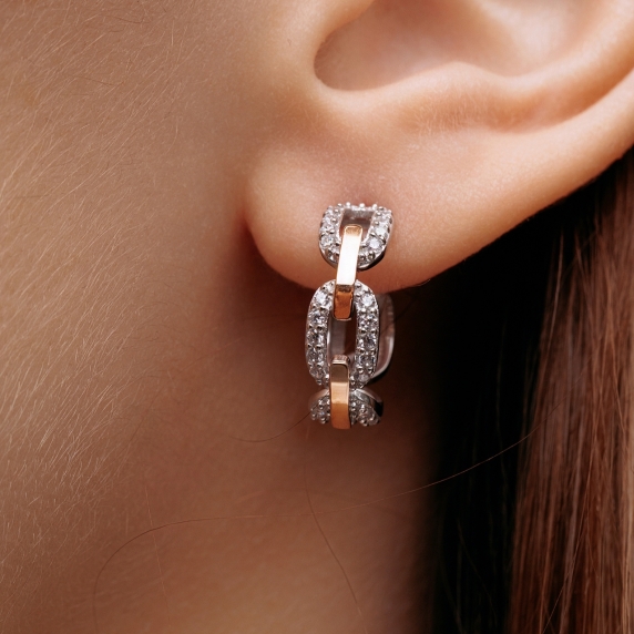 Серебряные серьги &amp;quot;Сияние&amp;quot; - 2