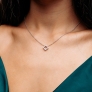 Silver necklace &amp;quot;Rhombus&amp;quot; - 3