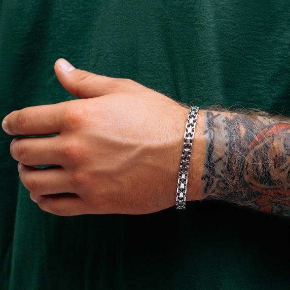 Срібний браслет &amp;quot;Подвійний якір&amp;quot; - 6