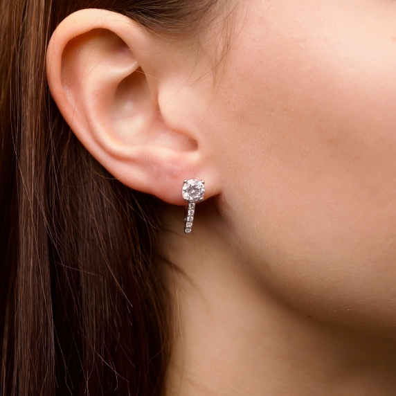 Silver earrings &amp;quot;Moonlight&amp;quot; - 1