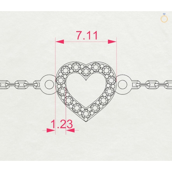Золоте браслет &amp;quot;Любов&amp;quot; - 4