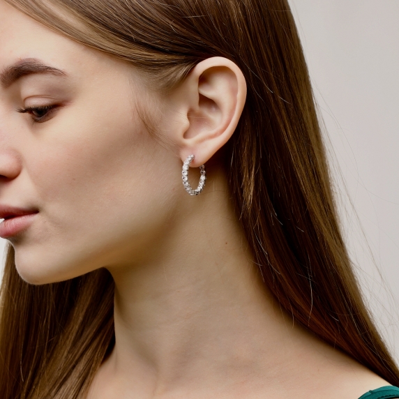 Серебряные серьги &amp;quot;Элиза&amp;quot; - 4