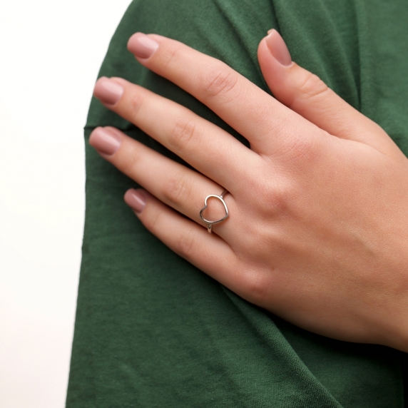 Срібна каблучка &amp;quot;Серце&amp;quot; - 2