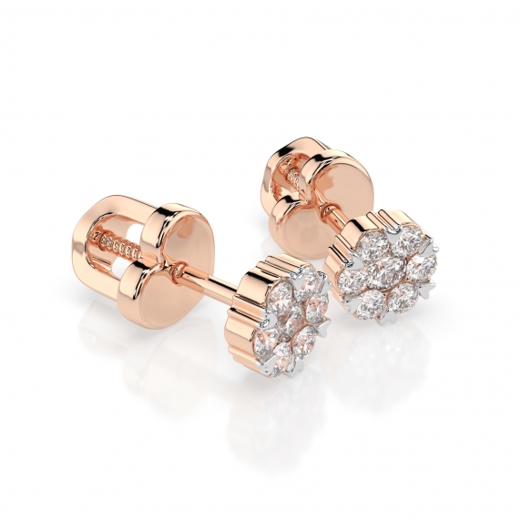 Gold Earrings «Elegance» - 3