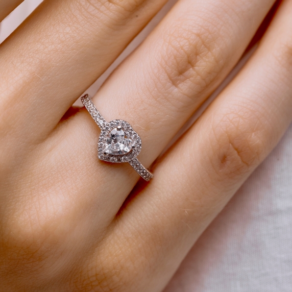 Silver ring &amp;quot;Heart&amp;quot; - 1