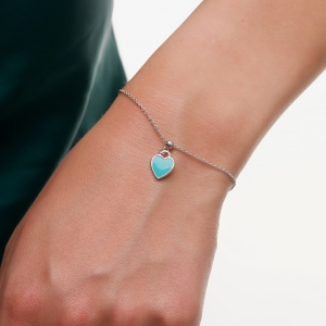 Silver bracelet "Heart"