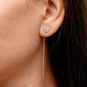 Срібні протяжки "Метелики"