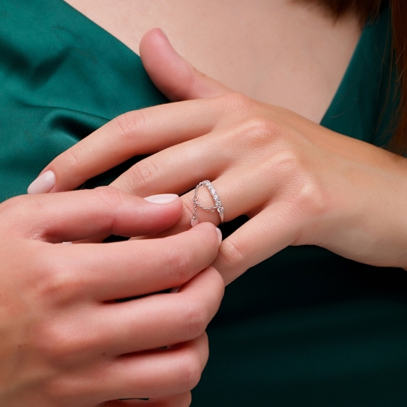 Срібна каблучка &amp;quot;Кохання&amp;quot; - 4