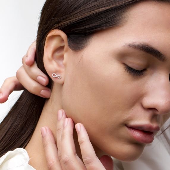 Срібні сережки &amp;quot;Нескінченність&amp;quot; - 3