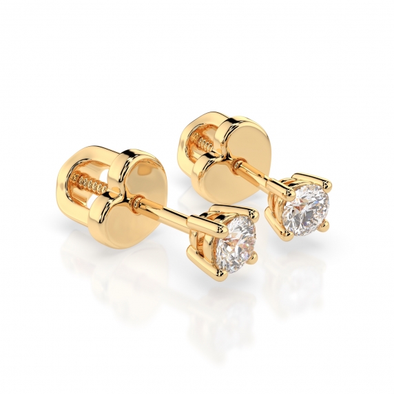 Золотые серьги «Люминесса» - 3