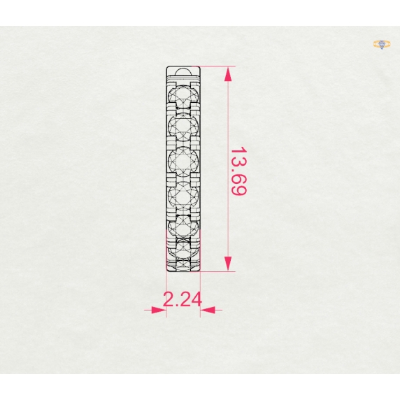 Zlaté náušnice «Sen» - 5