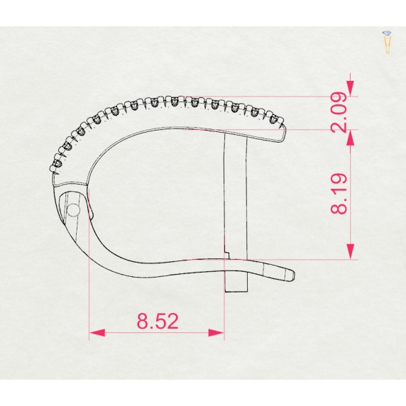 Золоті сережки «Єдність» - 5